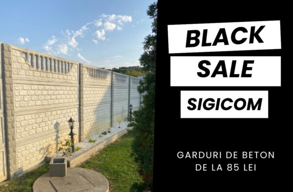 Promoție de Black Friday la Sigicom:  Garduri și pavaje de beton la prețuri reduse
